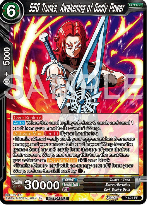 SSG Trunks, Awakening of Godly Power (Deluxe Pack 2024 Vol.2) (P-621) [Promotion Cards] - for just $0.60! 