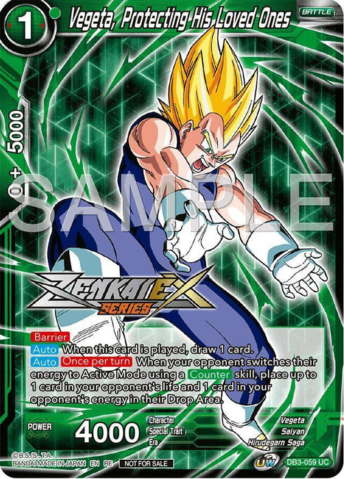 Vegeta, Protecting His Loved Ones (Event Pack 15) (DB3-059) [Promotion Cards] - for just $1.60! 