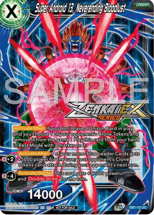 Super Android 13, Neverending Bloodlust (Event Pack 15) (EB1-13) [Promotion Cards] - for just $1.20! 
