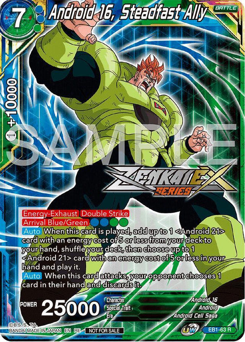 Android 16, Steadfast Ally (Event Pack 15) (EB1-63) [Promotion Cards] - for just $0.65! 