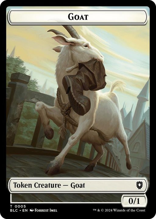 Goat // Wolf (032) Double-Sided Token [Bloomburrow Commander Tokens] - for just $0.10! 