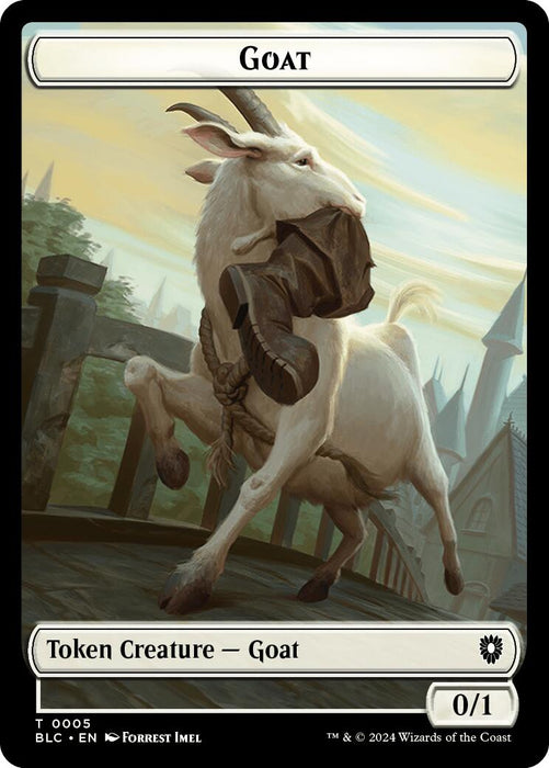 Goat // Wolf (032) Double-Sided Token [Bloomburrow Commander Tokens] - Just $0.10! Shop now at Retro Gaming of Denver