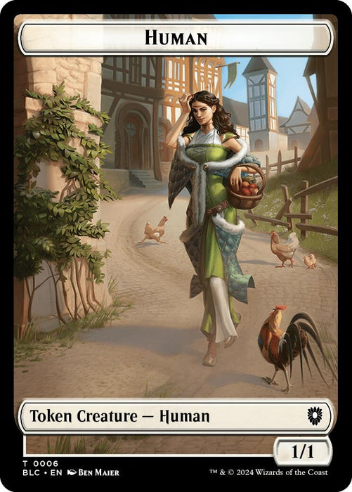 Human // Soldier Double-Sided Token [Bloomburrow Commander Tokens] - for just $0.10! 