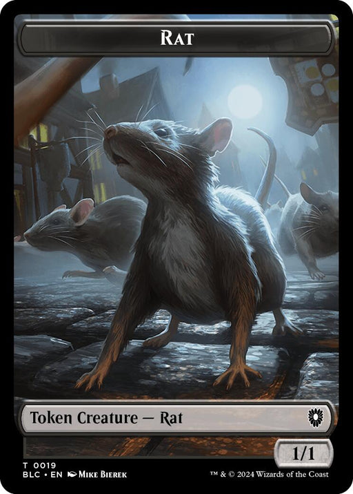 Rat // Raccoon Double-Sided Token [Bloomburrow Commander Tokens] - Just $0.15! Shop now at Retro Gaming of Denver