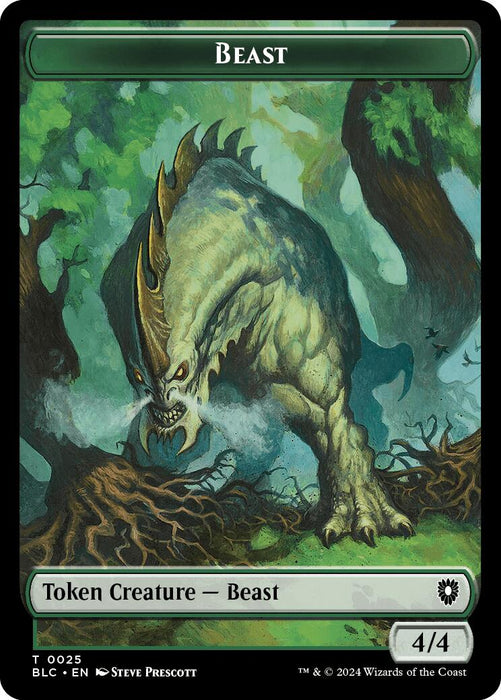Cat // Beast (025) Double-Sided Token [Bloomburrow Commander Tokens] - for just $0.15! 