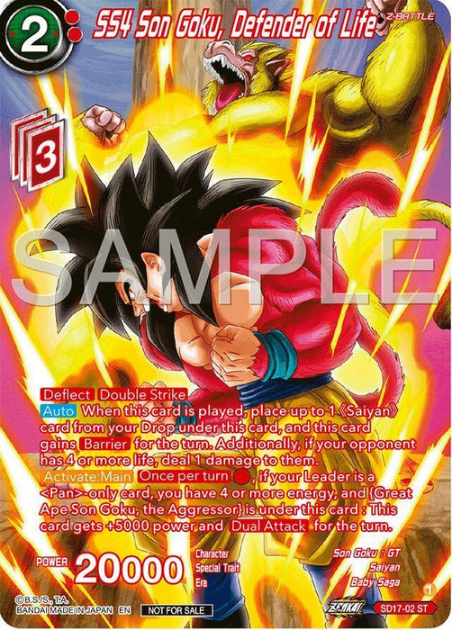 SS4 Son Goku, Defender of Life (Premium Alt-Art Card Set 2024 Vol.2) (SD17-02) [Promotion Cards] - for just $9! 