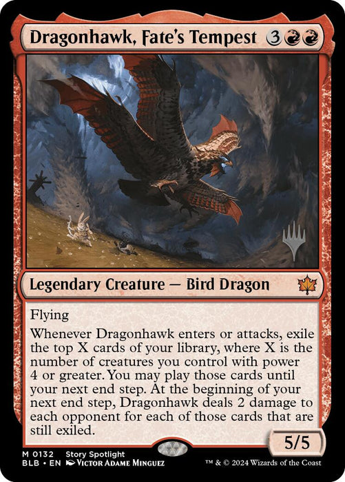 Dragonhawk, Fate's Tempest (Promo Pack) [Bloomburrow Promos] - Just $1.05! Shop now at Retro Gaming of Denver