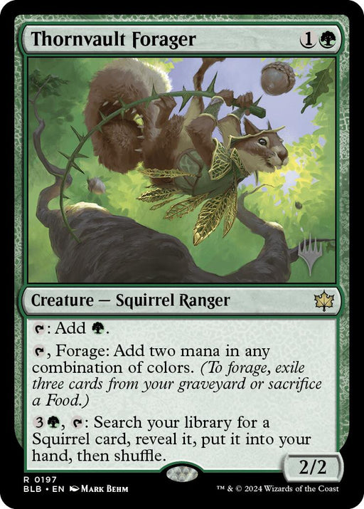 Thornvault Forager (Promo Pack) [Bloomburrow Promos] - Just $2.75! Shop now at Retro Gaming of Denver