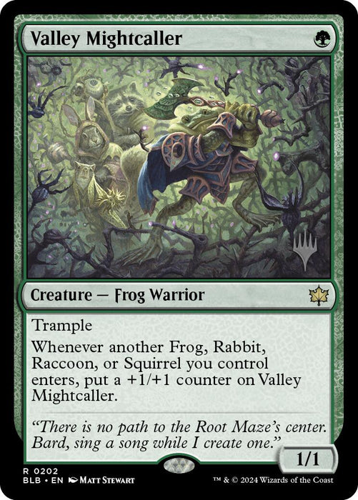 Valley Mightcaller (Promo Pack) [Bloomburrow Promos] - Just $0.95! Shop now at Retro Gaming of Denver