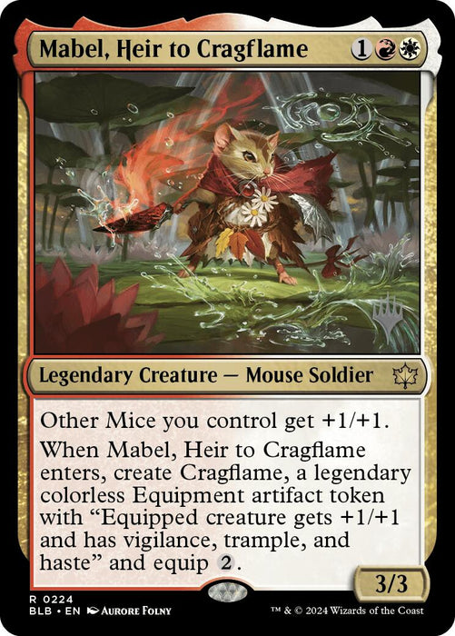 Mabel, Heir to Cragflame (Promo Pack) [Bloomburrow Promos] - Just $1! Shop now at Retro Gaming of Denver