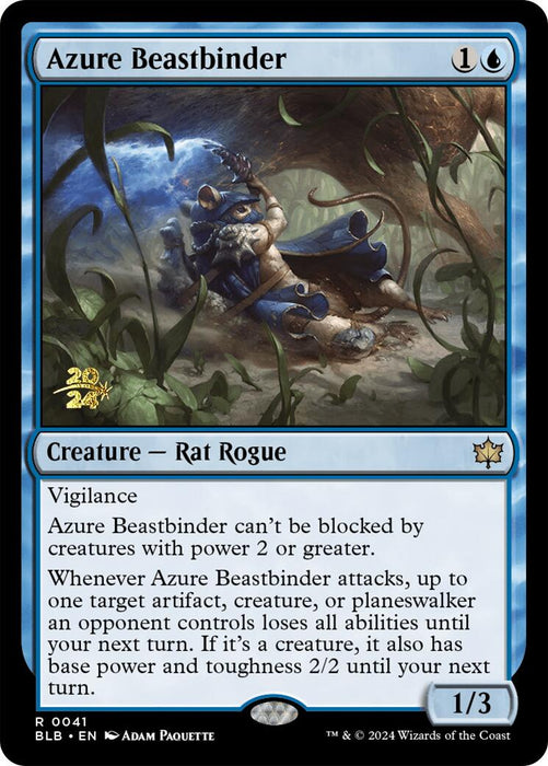 Azure Beastbinder [Bloomburrow Prerelease Promos] - Just $0.45! Shop now at Retro Gaming of Denver