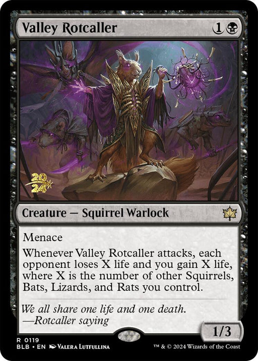 Valley Rotcaller [Bloomburrow Prerelease Promos] - Just $4.50! Shop now at Retro Gaming of Denver