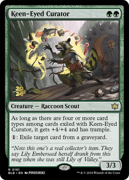 Keen-Eyed Curator [Bloomburrow Prerelease Promos] - Just $1.55! Shop now at Retro Gaming of Denver