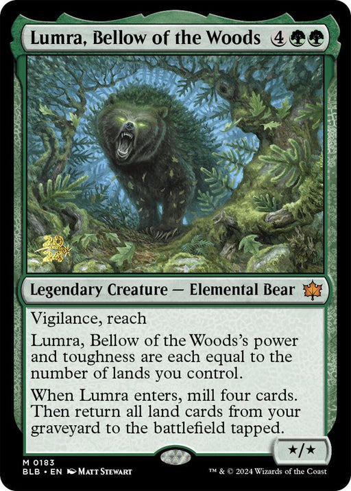 Lumra, Bellow of the Woods [Bloomburrow Prerelease Promos] - Just $10.25! Shop now at Retro Gaming of Denver