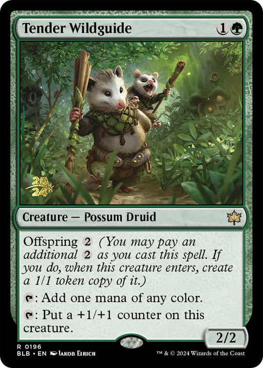 Tender Wildguide [Bloomburrow Prerelease Promos] - Just $0.55! Shop now at Retro Gaming of Denver