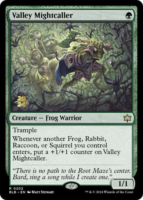 Valley Mightcaller [Bloomburrow Prerelease Promos] - Just $0.75! Shop now at Retro Gaming of Denver