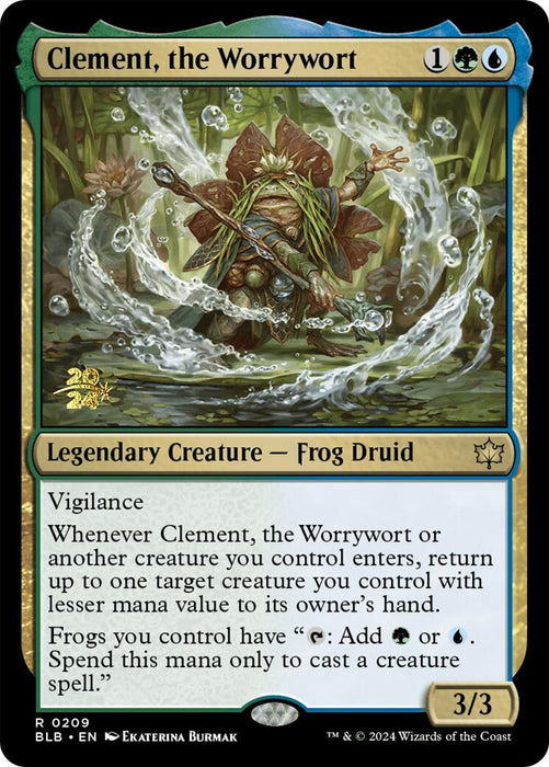 Clement, the Worrywort [Bloomburrow Prerelease Promos] - Just $0.30! Shop now at Retro Gaming of Denver