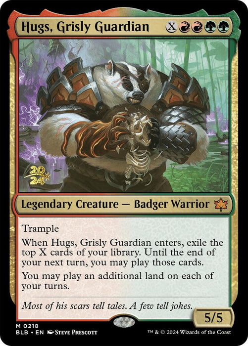 Hugs, Grisly Guardian [Bloomburrow Prerelease Promos] - Just $1.40! Shop now at Retro Gaming of Denver