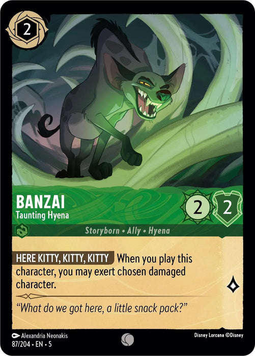 Banzai - Taunting Hyena (87/204) [Shimmering Skies] - for just $0.10! 