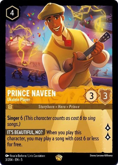 Prince Naveen - Ukulele Player (3/204) [Shimmering Skies] - for just $0.30! 