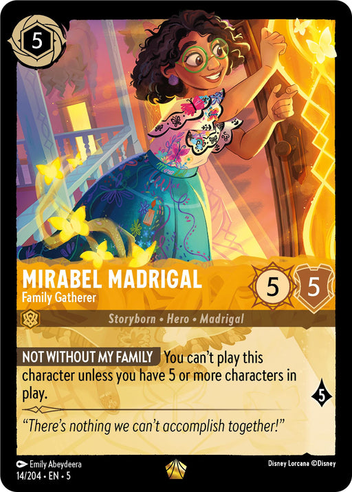 Mirabel Madrigal - Family Gatherer (14/204) [Shimmering Skies] - Just $2.65! Shop now at Retro Gaming of Denver