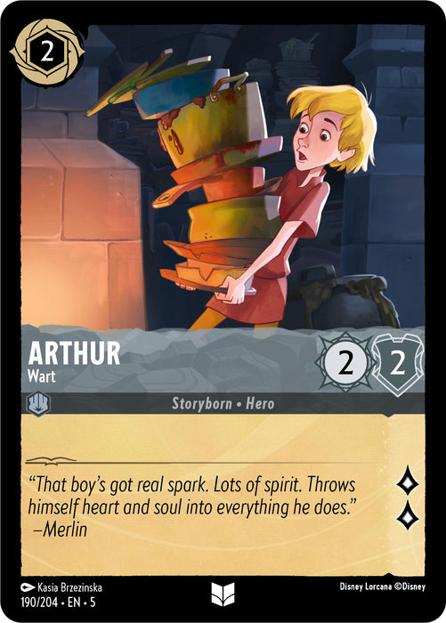 Arthur - Wart (190/204) [Shimmering Skies] - Just $0.05! Shop now at Retro Gaming of Denver