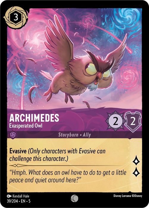 Archimedes - Exasperated Owl (39/204) [Shimmering Skies] - Just $0.05! Shop now at Retro Gaming of Denver