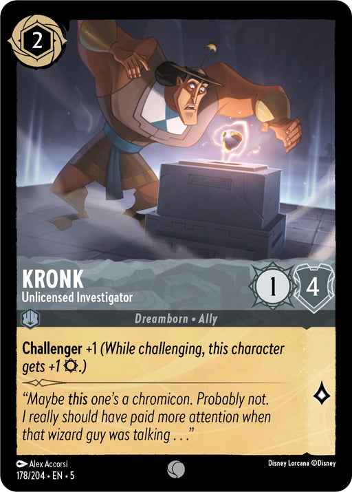Kronk - Unlicensed Investigator (178/204) [Shimmering Skies] - for just $0.10! 