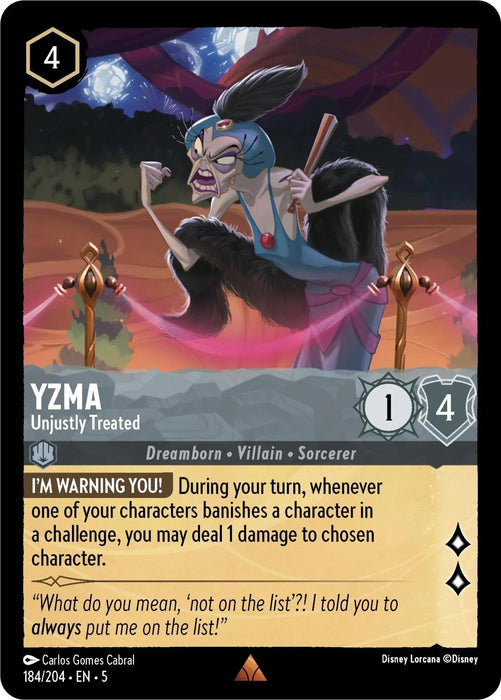 Yzma - Unjustly Treated (184/204) [Shimmering Skies] - for just $0.10! 