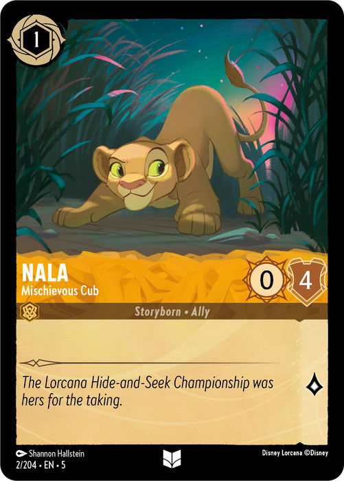 Nala - Mischievous Cub (2/204) [Shimmering Skies] - Just $0.10! Shop now at Retro Gaming of Denver