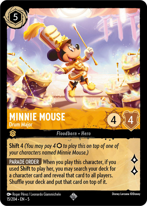 Minnie Mouse - Drum Major (15/204) [Shimmering Skies] - Just $0.20! Shop now at Retro Gaming of Denver