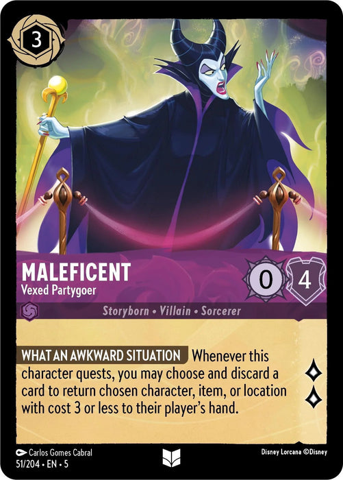 Maleficent - Vexed Partygoer (51/204) [Shimmering Skies] - for just $0.10! 