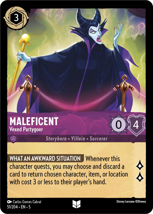 Maleficent - Vexed Partygoer (51/204) [Shimmering Skies] - Just $0.05! Shop now at Retro Gaming of Denver