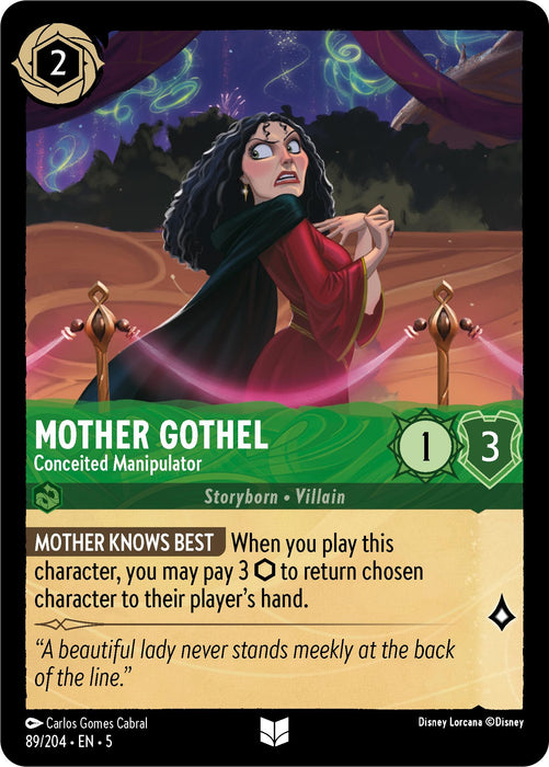 Mother Gothel - Conceited Manipulator (89/204) [Shimmering Skies] - Just $0.05! Shop now at Retro Gaming of Denver