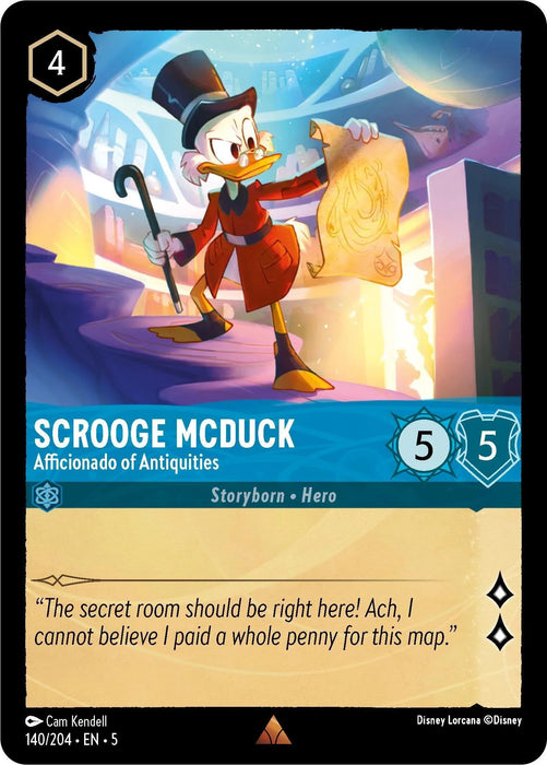 Scrooge McDuck - Afficionado of Antiquities (140/204) [Shimmering Skies] - for just $0.10! 
