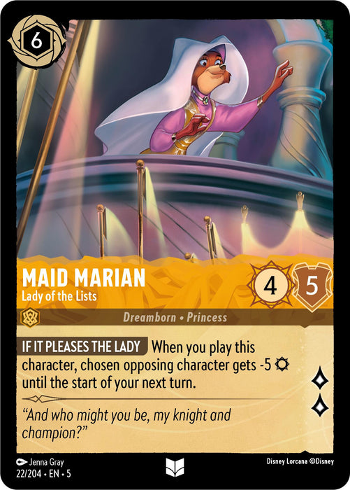 Maid Marian - Lady of the Lists (22/204) [Shimmering Skies] - Just $0.05! Shop now at Retro Gaming of Denver