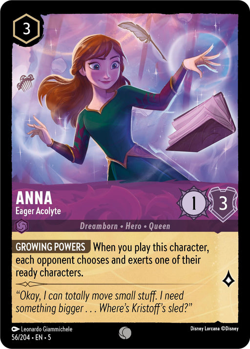 Anna - Eager Acolyte (56/204) [Shimmering Skies] - Just $0.05! Shop now at Retro Gaming of Denver