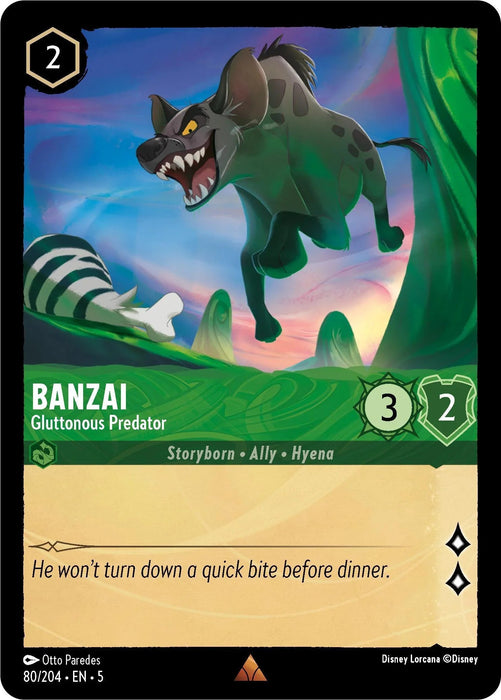 Banzai - Gluttonous Predator (80/204) [Shimmering Skies] - for just $0.10! 