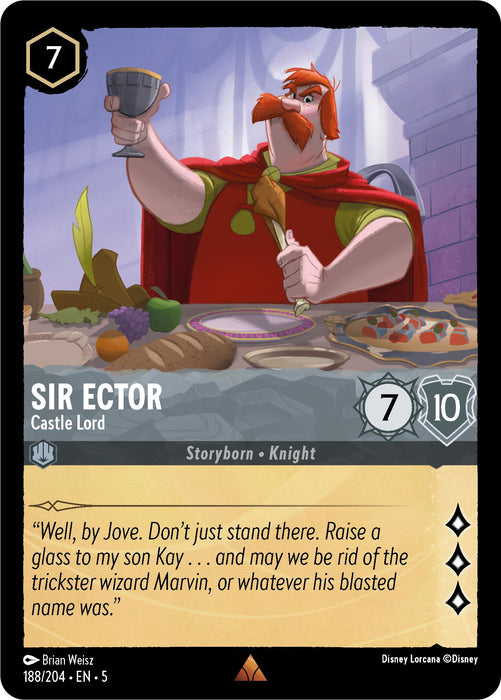 Sir Ector - Castle Lord (188/204) [Shimmering Skies] - Just $0.05! Shop now at Retro Gaming of Denver