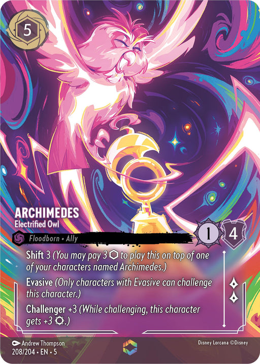 Archimedes - Electrified Owl (Enchanted) (208/204) - Shimmering Skies Holofoil - for just $18.86! 