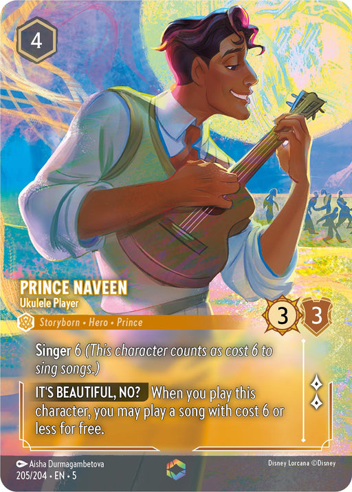 Prince Naveen - Ukulele Player (Enchanted) (205/204) [Shimmering Skies] - Just $103.25! Shop now at Retro Gaming of Denver