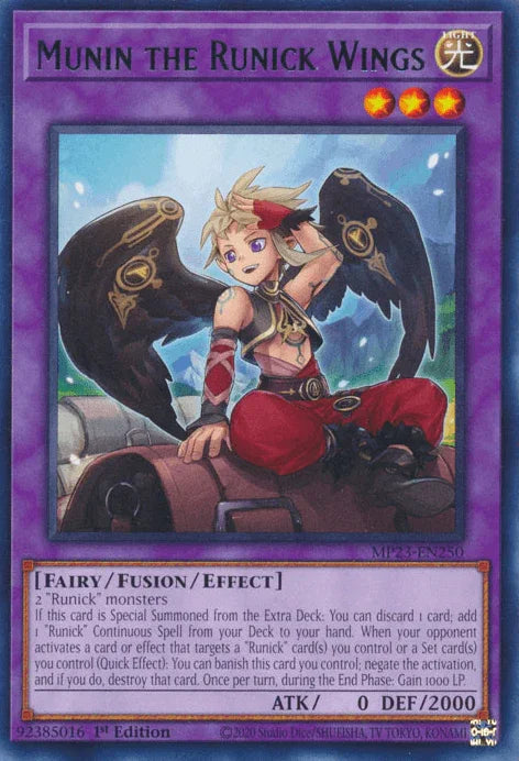 Munin the Runick Wings [MP23-EN250] Rare - for just $0.15! 