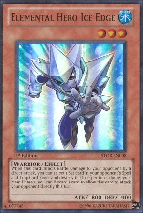 Elemental Hero Ice Edge [STOR-EN098] Super Rare - for just $0.60! 
