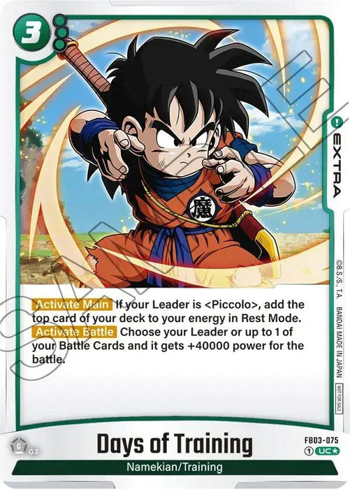 Days of Training (FB03-075) (Championship Pack 02) [Fusion World Tournament Cards] - for just $0.15! 