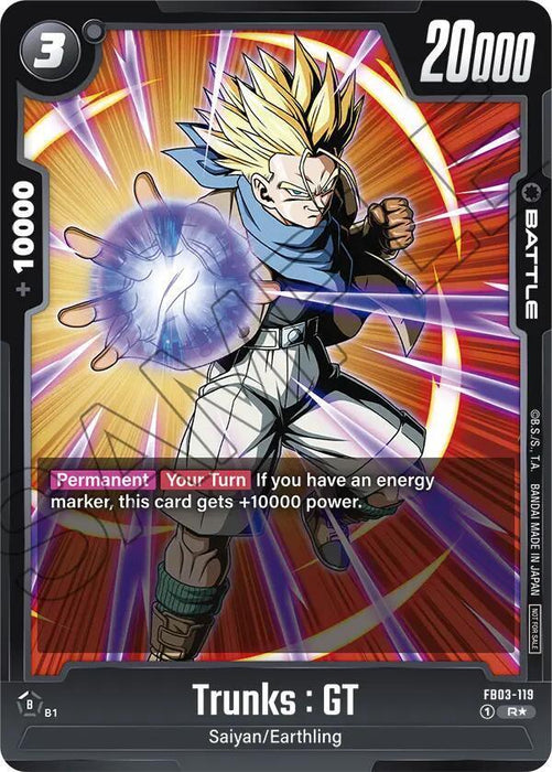 Trunks : GT (FB03-119) (Championship Pack 02) [Fusion World Tournament Cards] - for just $0.25! 