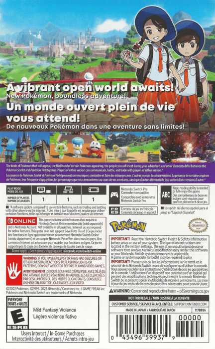 Pokemon: Scarlet – Nintendo Switch (NS) - for just $42.99! 