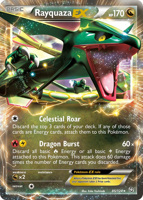 Rayquaza EX (85/124) [Black & White: Dragons Exalted] - for just $12.10! 