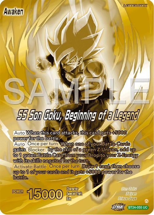 Son Goku // SS Son Goku, Beginning of a Legend (BT24-055) [Promotion Cards] - for just $440! 