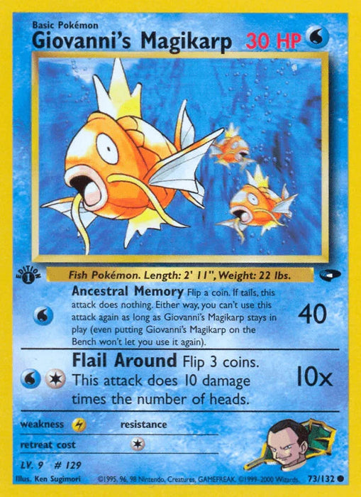 Giovanni's Magikarp (73/132) [Gym Challenge 1st Edition] - for just $1.35! 