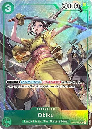 Okiku (Premium Card Collection -BANDAI CARD GAMES Fest. 23-24 Edition-) (OP01-035) - One Piece Promotion Cards Foil - for just $1.60! 